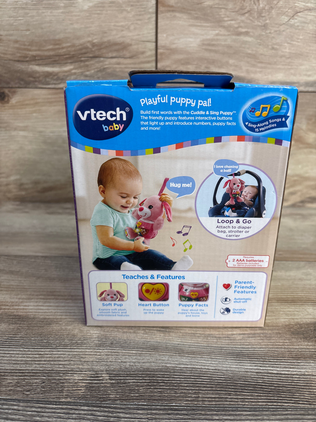 NEW Vtech Cuddle And Sing Puppy Pink