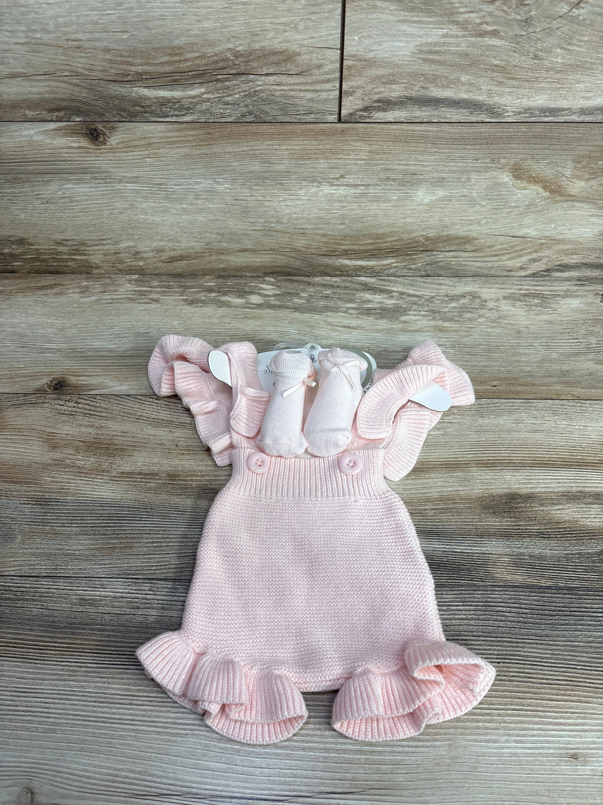 NEW So Dorablle 2pc Romper & Booties Set Pink sz 0-12m