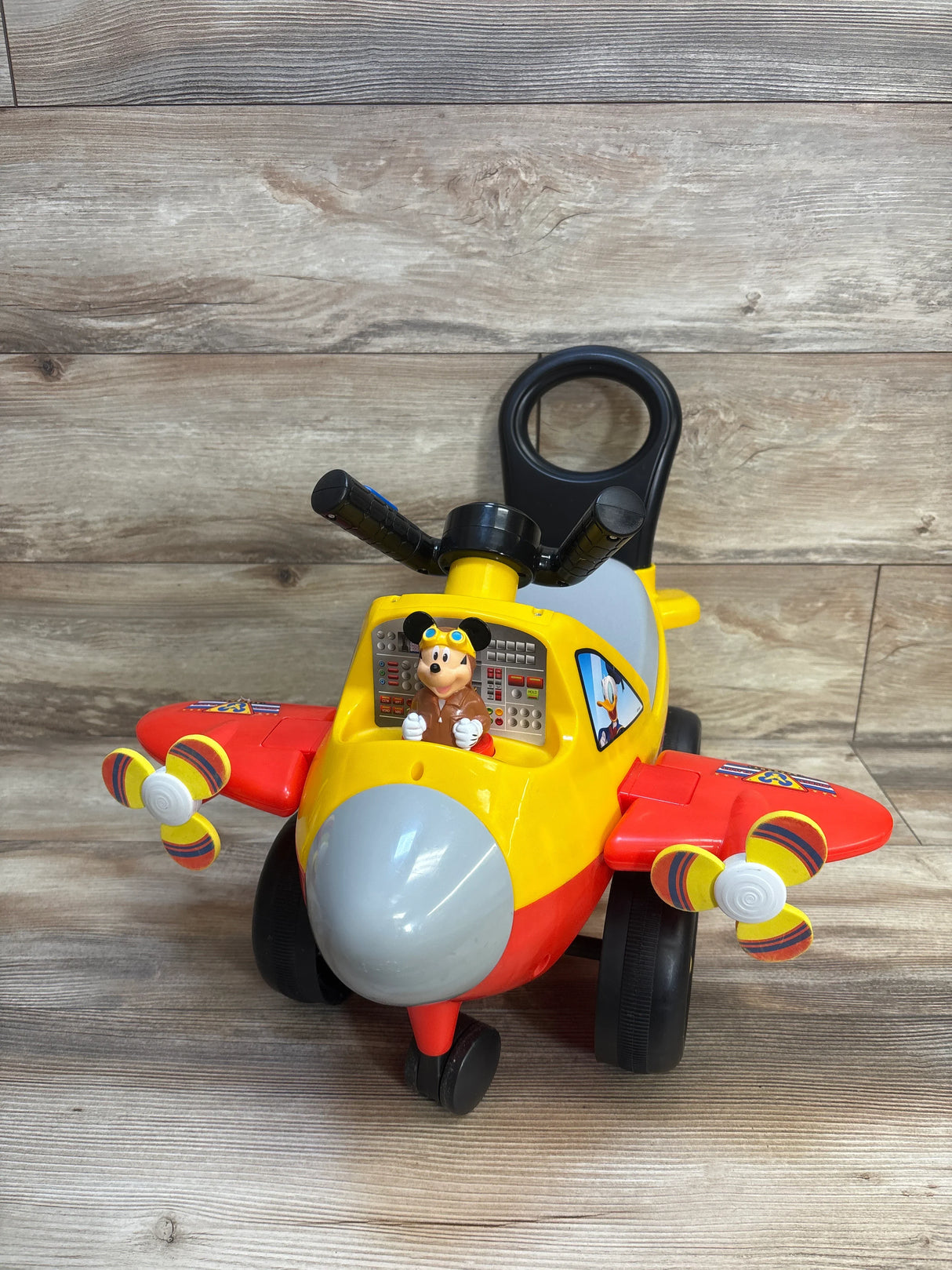 Kiddieland Disney Mickey Mouse Plane Lights & Sounds Activity Ride-On