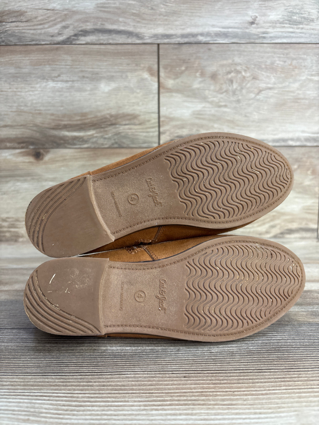 NEW Cat & Jack Penelope Zipper Booties Cognac sz 4Y