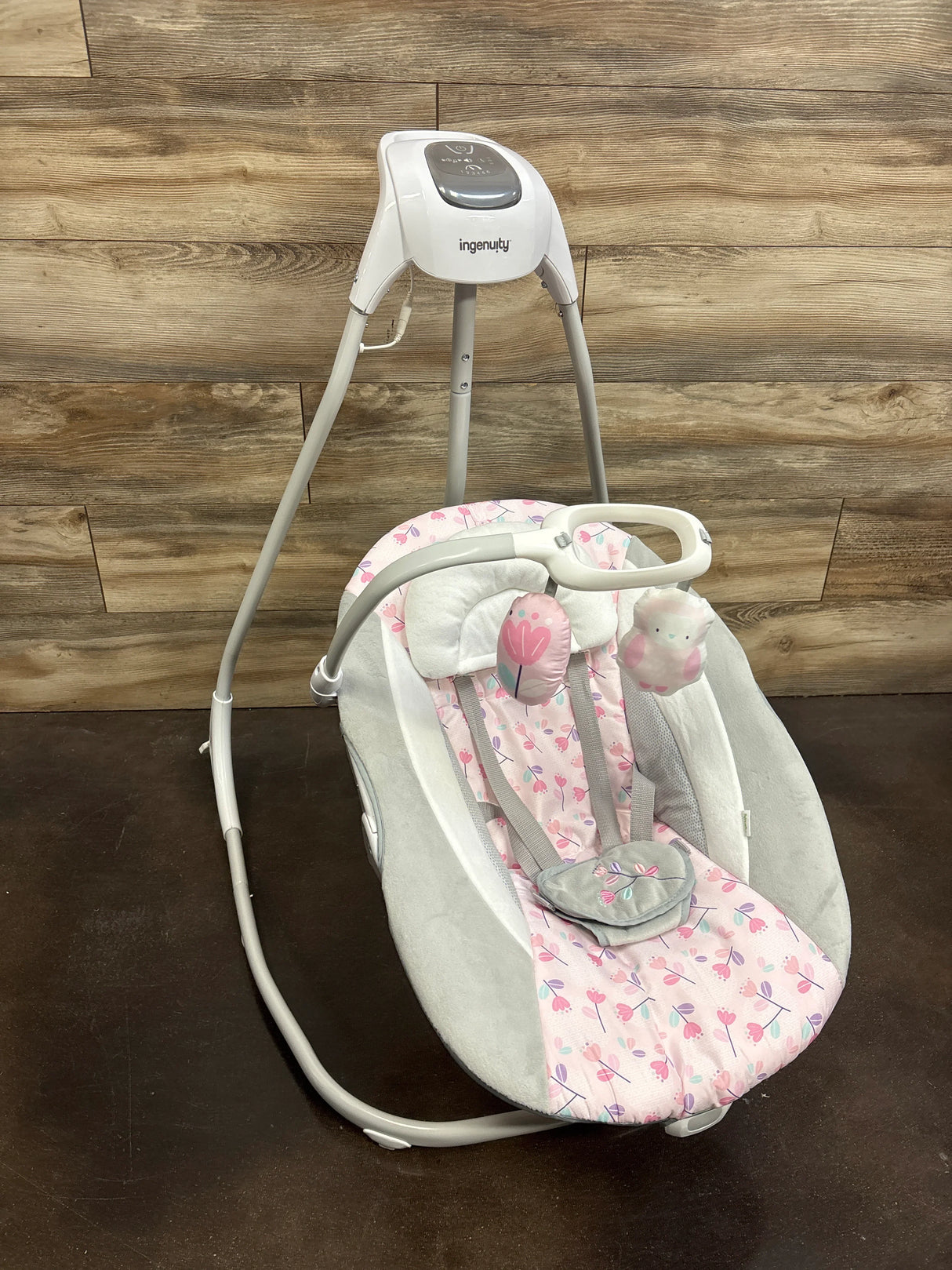 Ingenuity SimpleComfort Compact Swing in Pink Cassidy