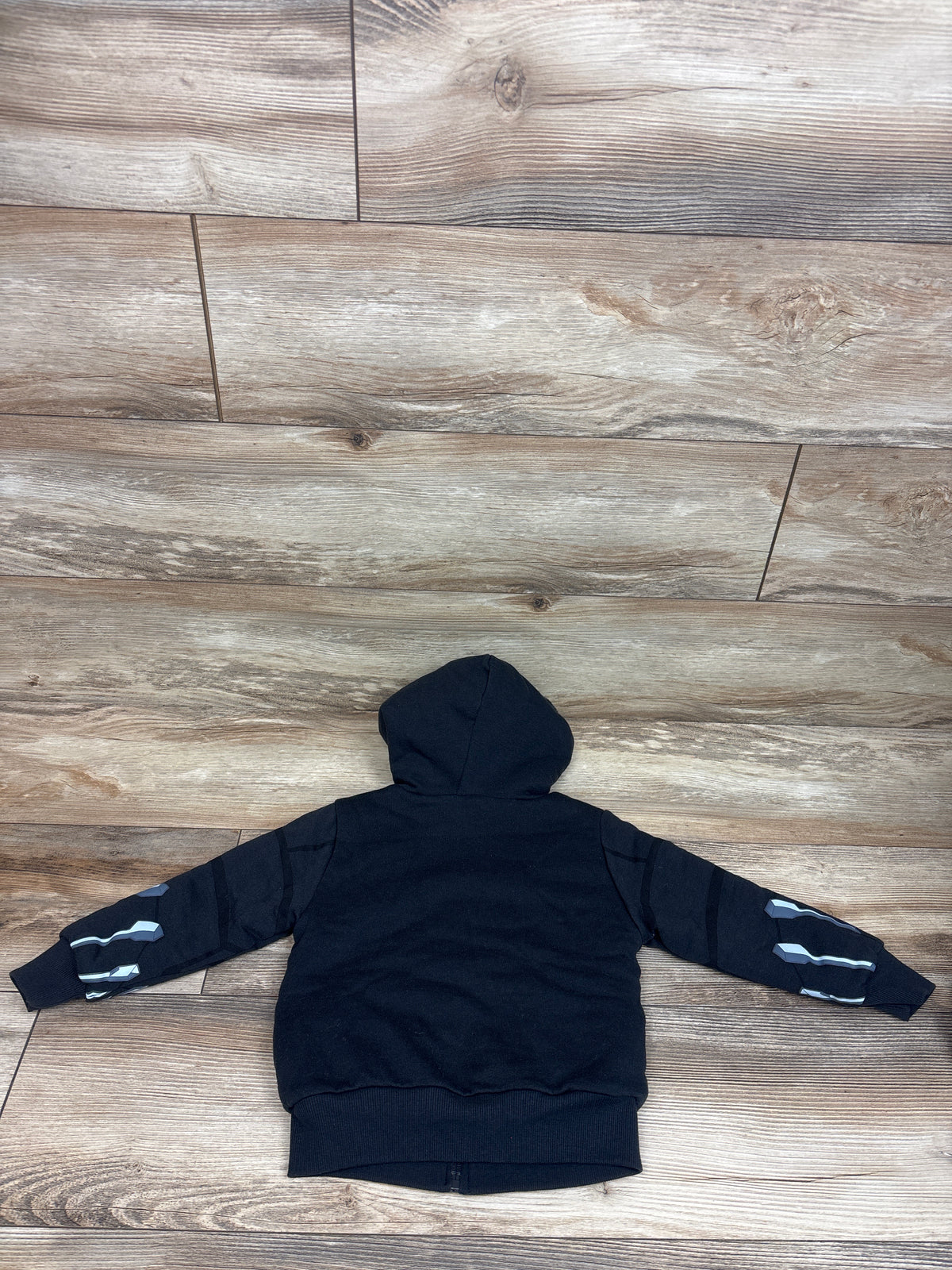 Marvel Black Panther Sherpa Lined Zip-Up Hooded Jacket Black sz 4T