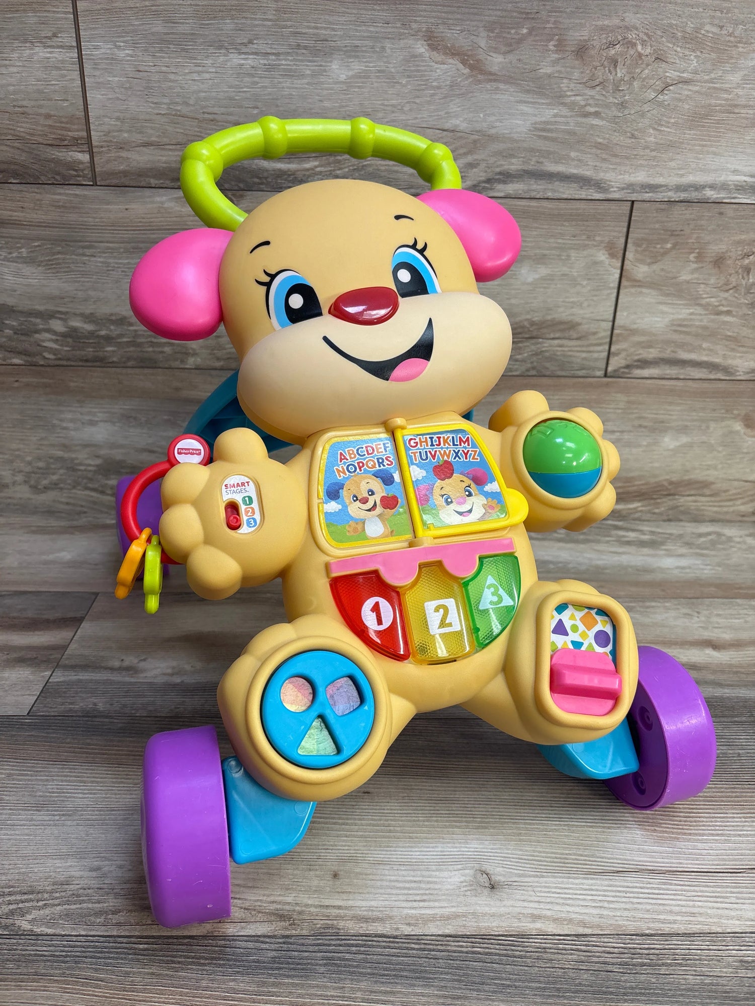 Fisher Price Laugh and Learn Smart Stages Learn With Puppy Walker Pink - Me n Mommy To Be