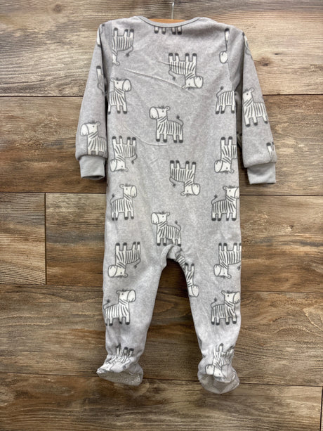 Kids Headquarters Zebra Print Blanket Sleeper Grey sz 18m - Me n Mommy To Be