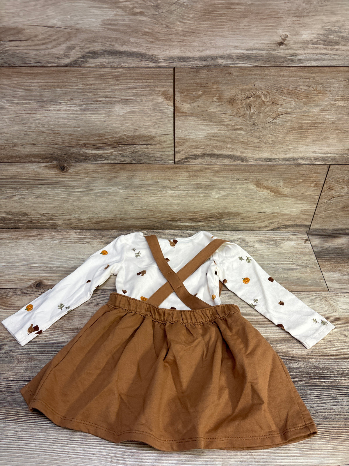 Carter's 2pc Long Sleeve Fall Bodysuit & Skirtall Set Ivory sz 24m