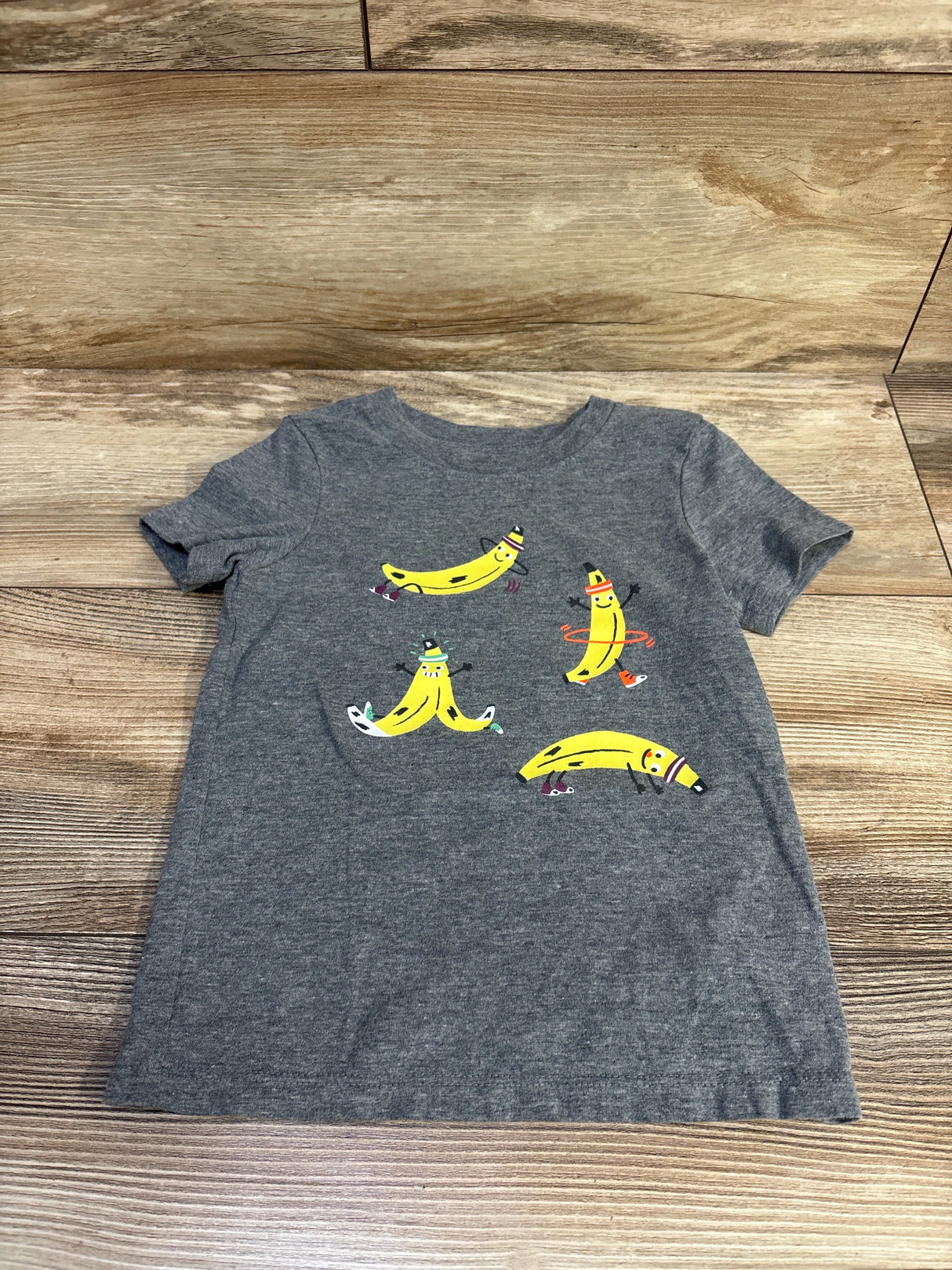 Cat & Jack Banana Shirt Grey sz 3T