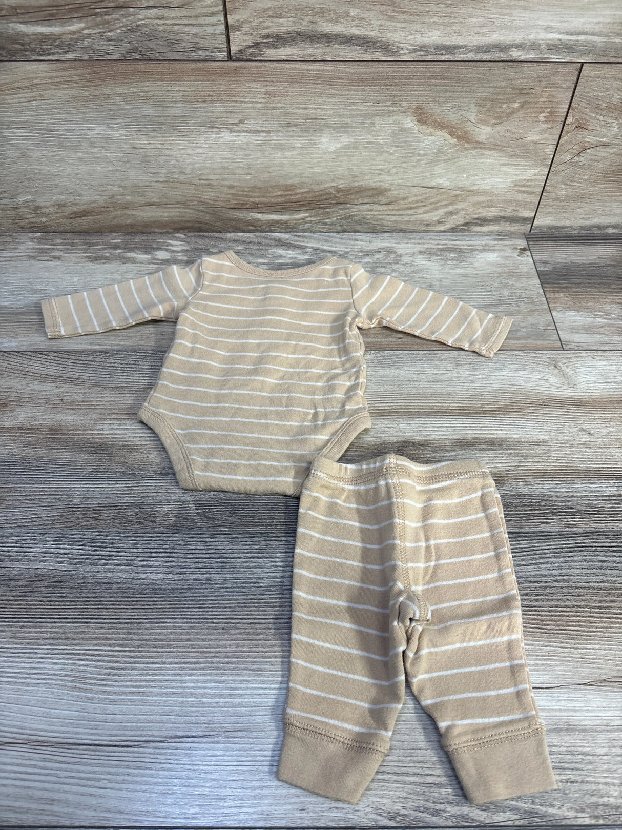 Carter's 2pc Bodysuit & Pants Set Tan sz Newborn