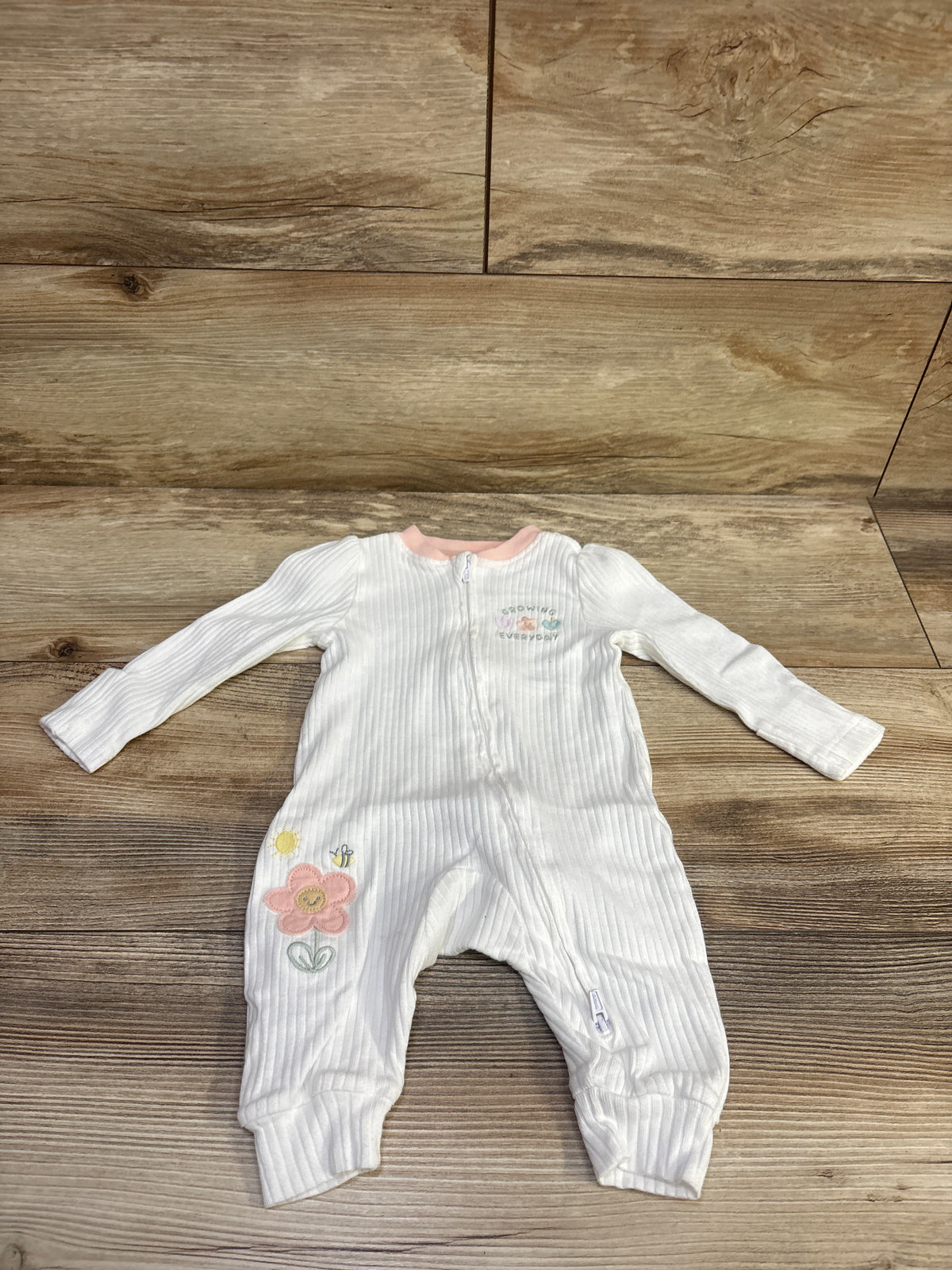 Huggies Ribbed Sleeper White sz 3m
