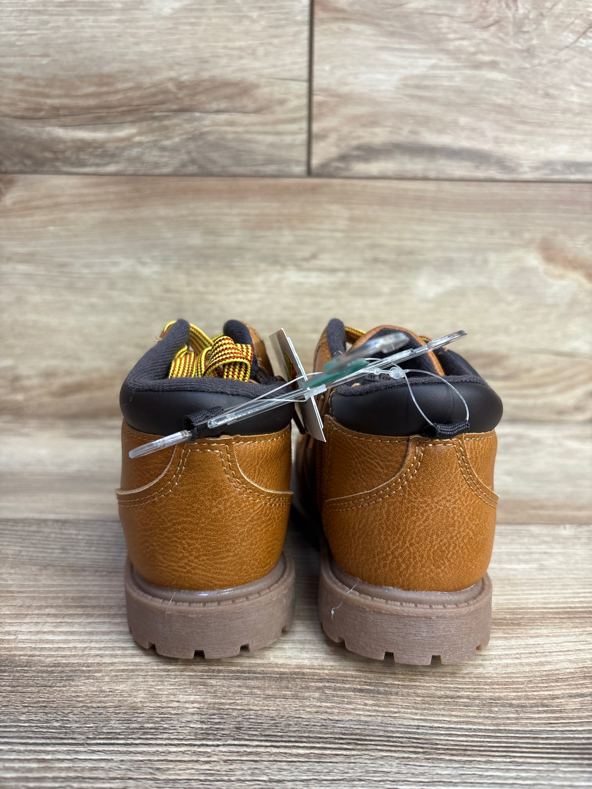 NEW Carter's Boston Faux Leather High-Top Boots Brown sz 10c