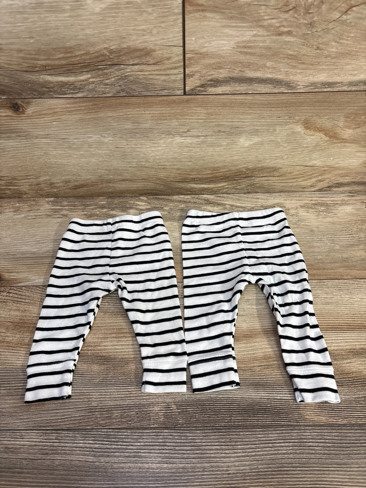 Cloud Island 2pk Striped Pull On Pants White sz Newborn