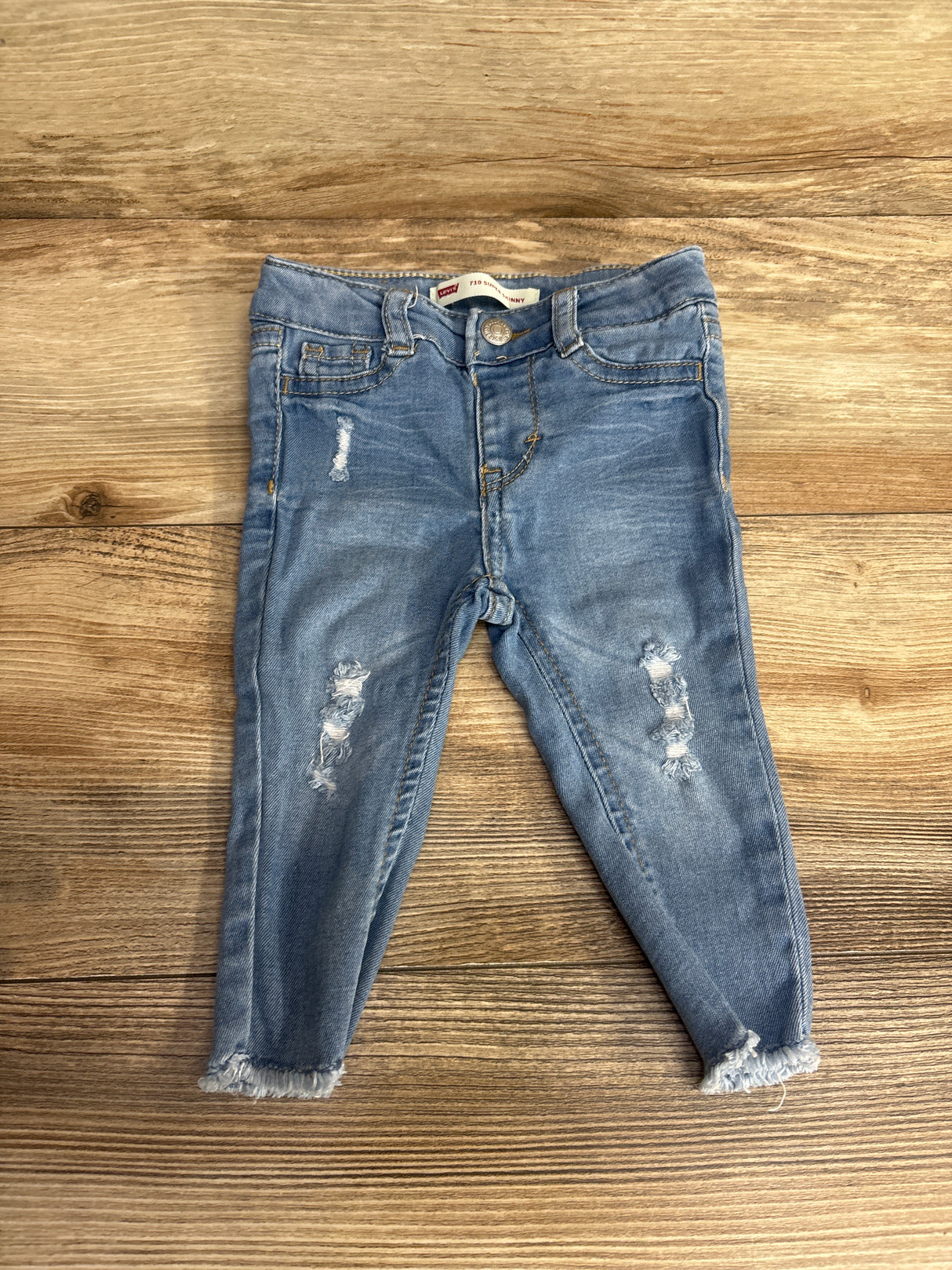 Levi's Distressed Skinny Jeans Light Blue sz 6m