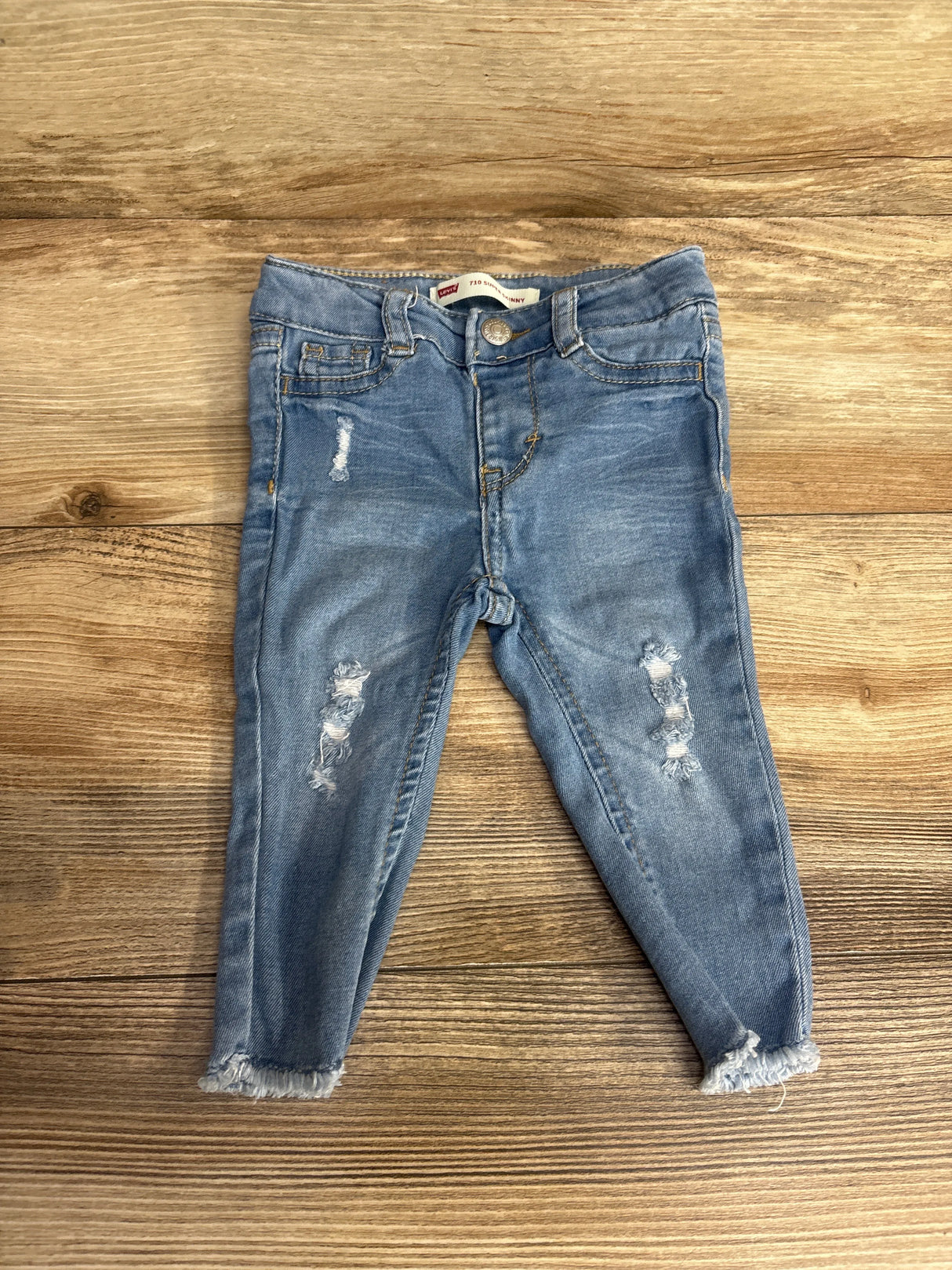 Levi's Distressed Skinny Jeans Light Blue sz 6m