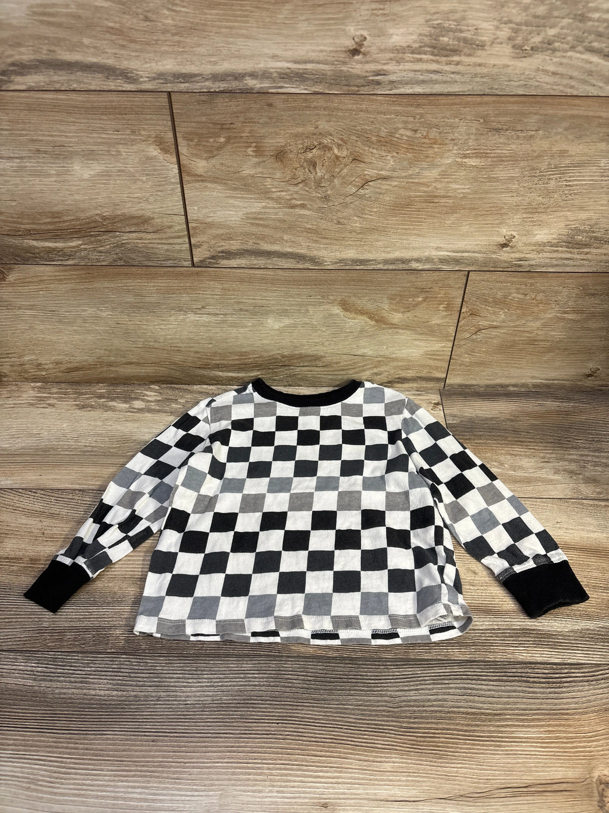 Old Navy Checker Shirt White sz 3T