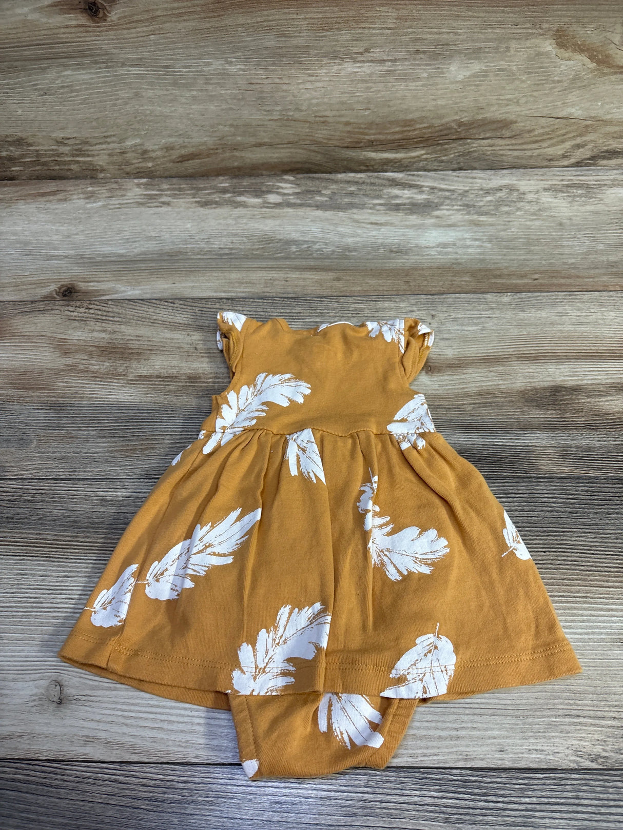 Carter's Henley Bodysuit Dress Yellow sz 3m