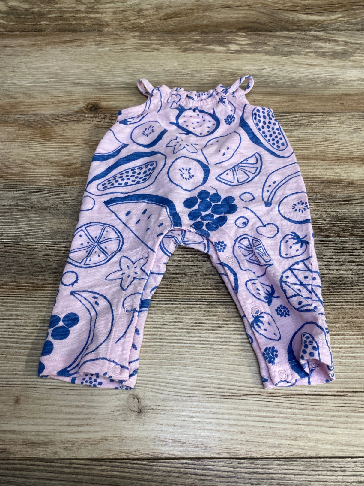 Cat & Jack Fruit Print Romper Pink sz Newborn - Me n Mommy To Be
