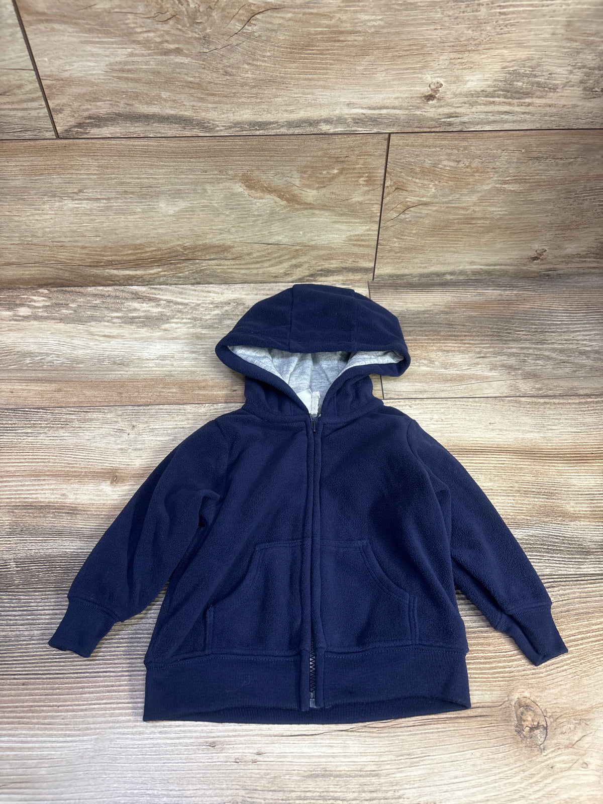 Simple Joys Full Zip Fleece Hoodie Navy sz 3-6m