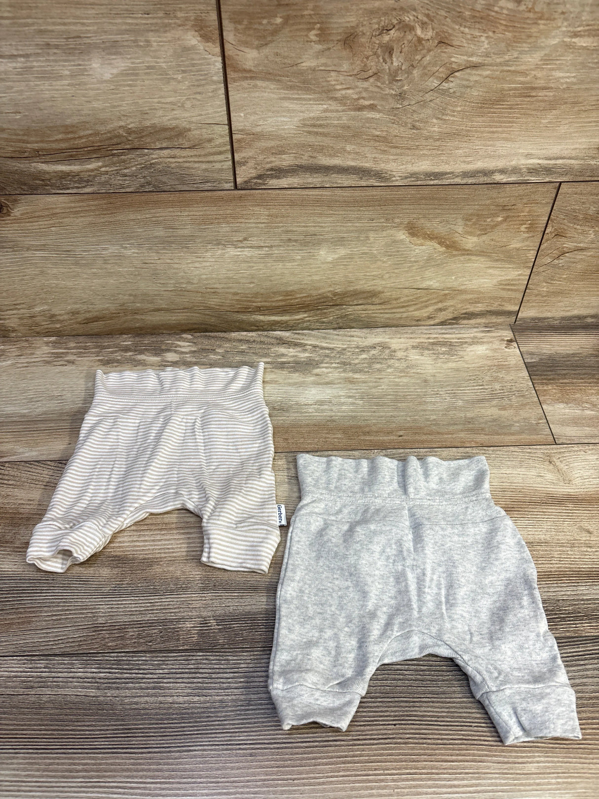 Gerber 2pk Pants Grey sz Newborn