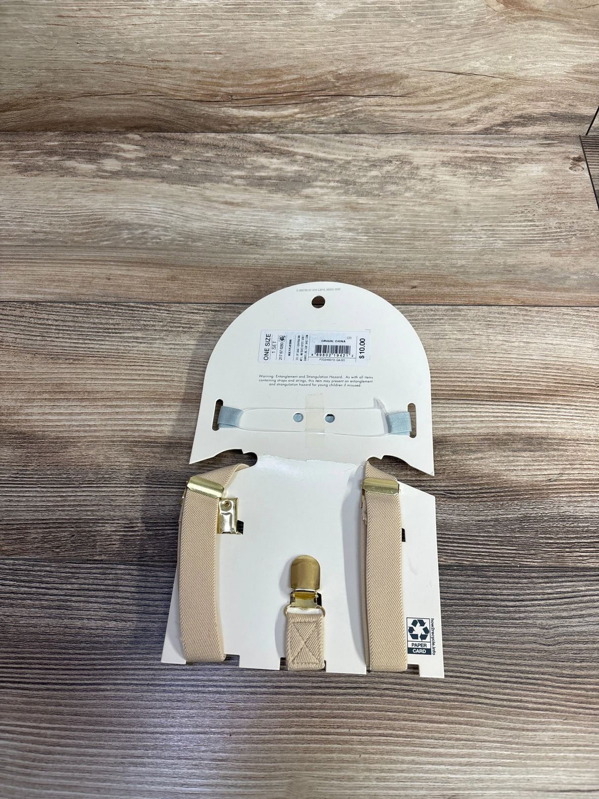 NEW Cat & Jack Suspenders & Bowtie Set sz 6-12m