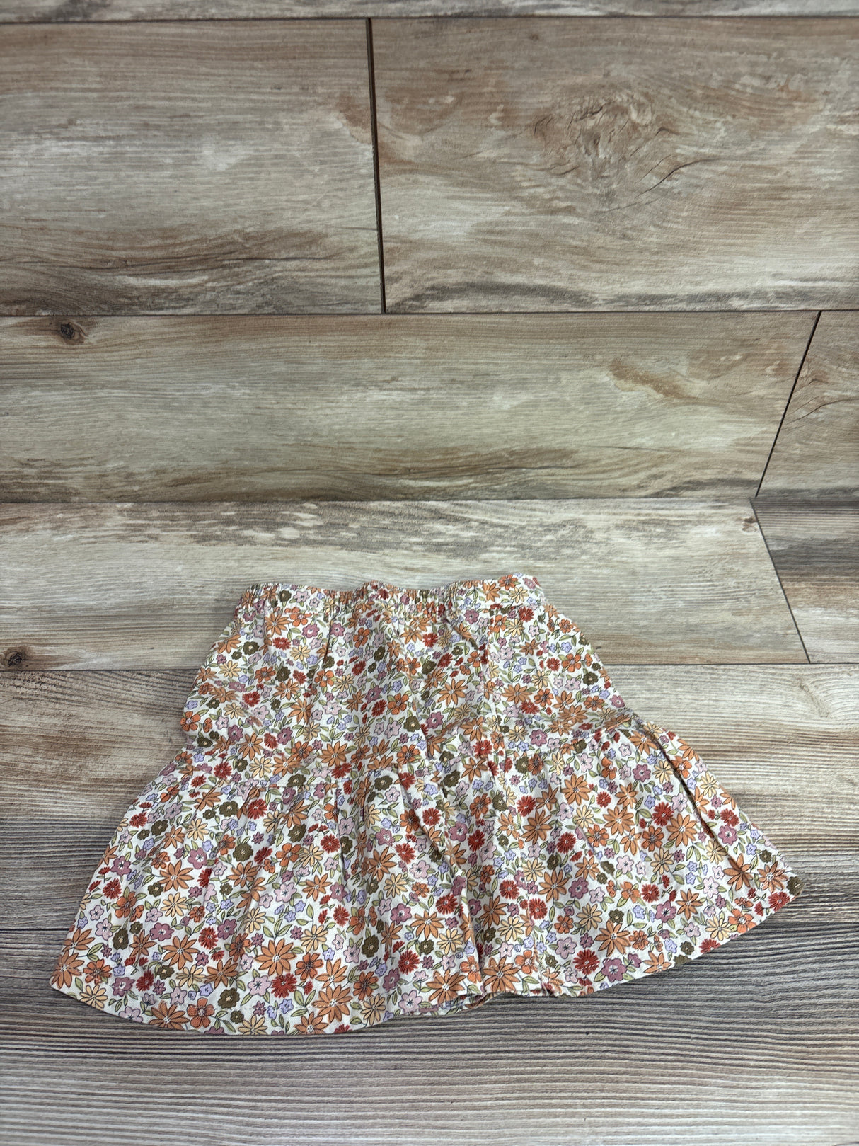 Little Co. Floral Pleated Skirt Ivory sz 3T