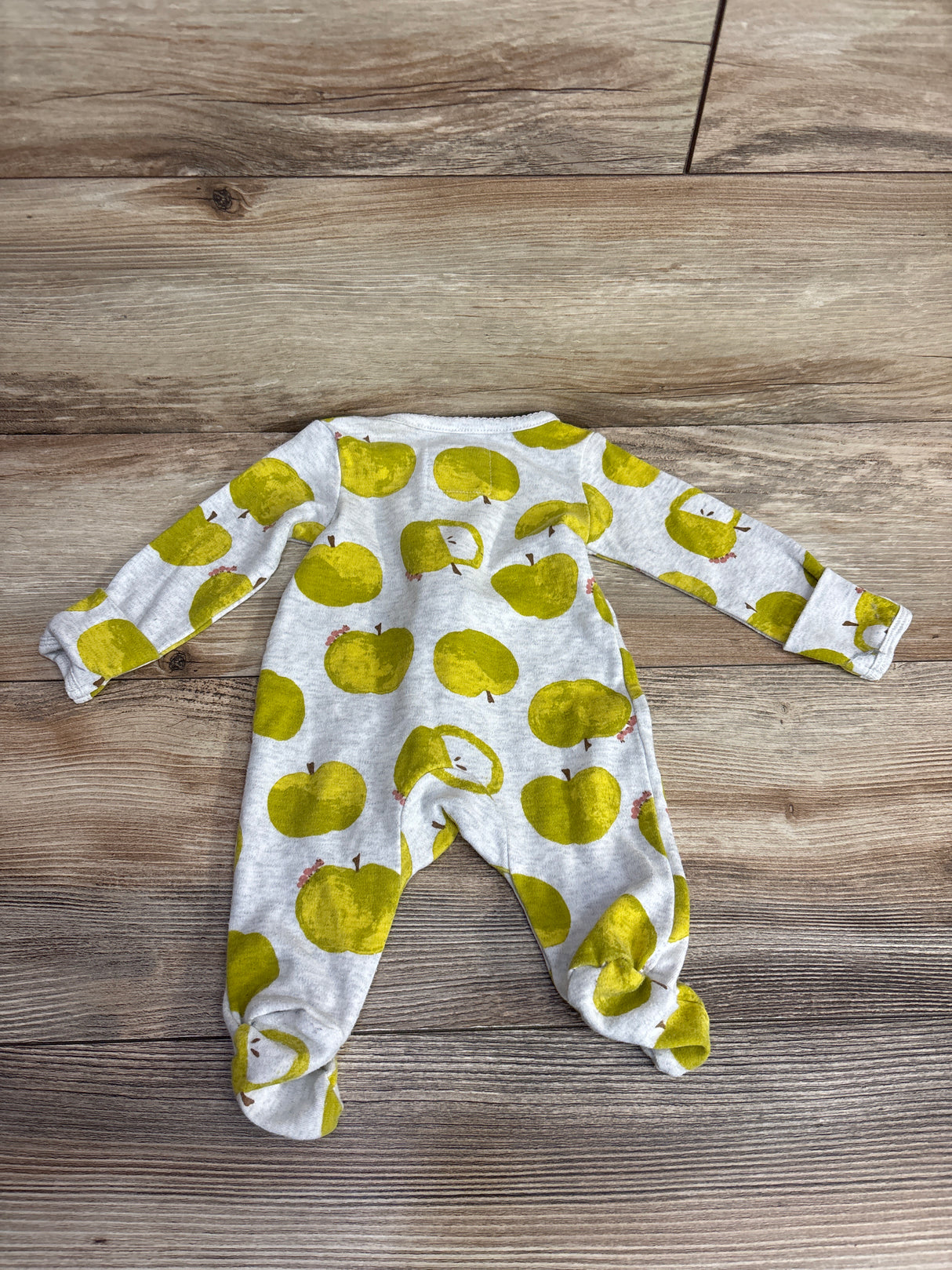 Carter's Apple Print Sleeper Grey sz Newborn