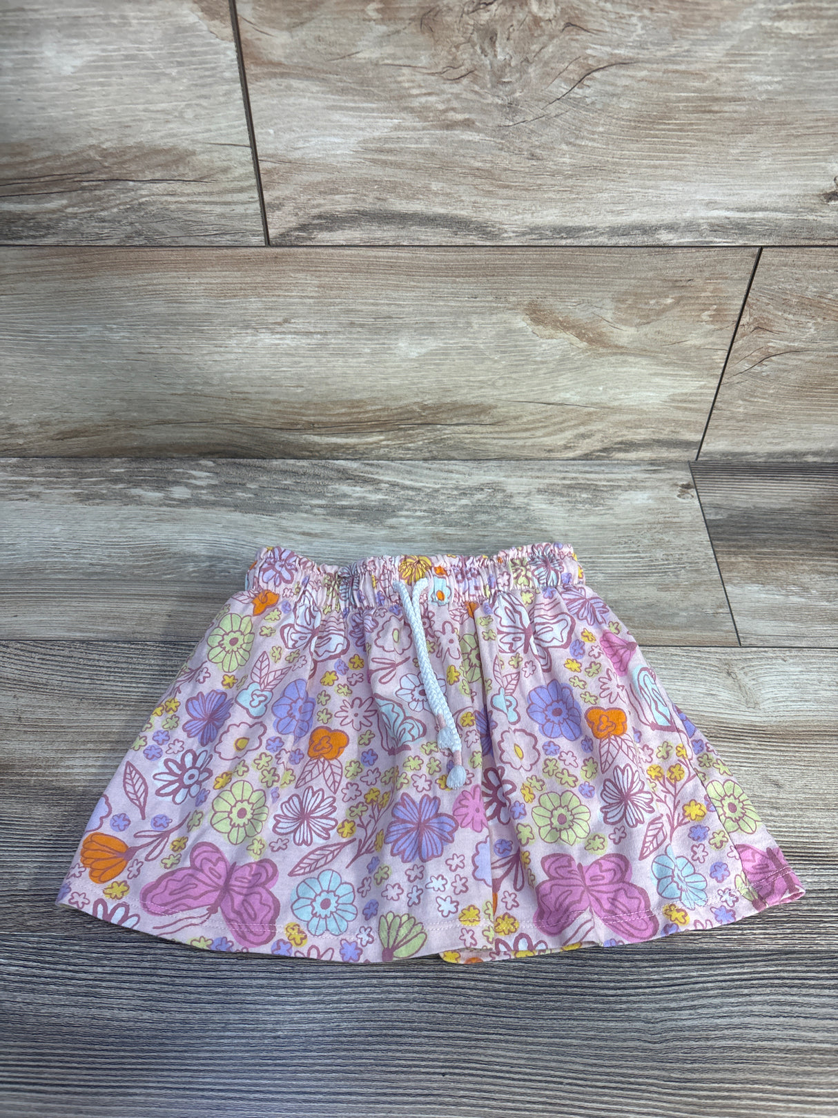 Cat & Jack Floral Drawstring Skort Pink sz 4T