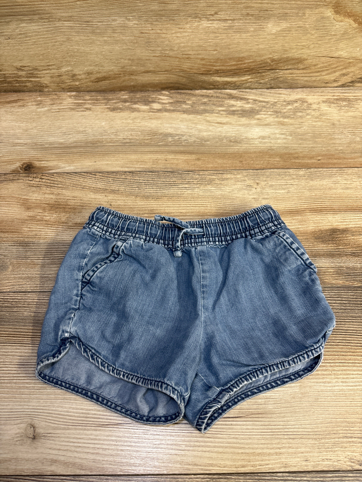 Jumping Beans Chambray Drawstring Shorts Blue sz 5T