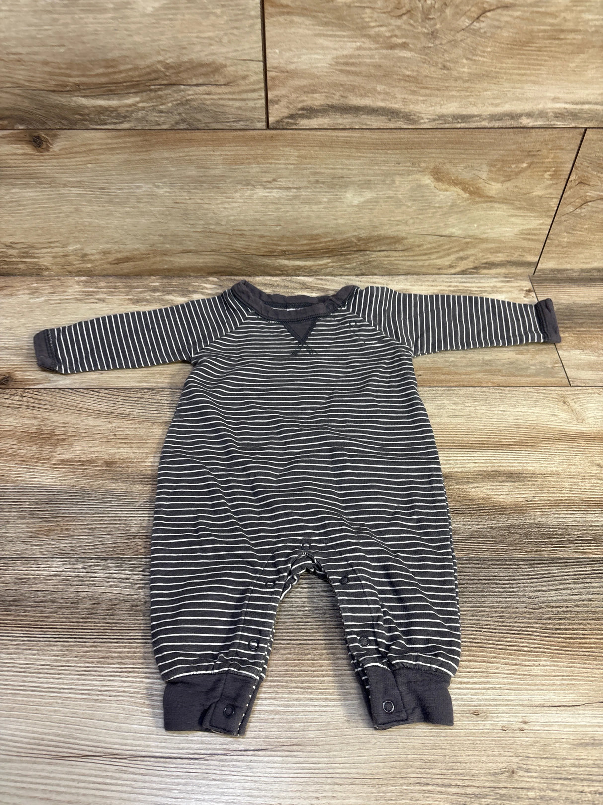 Geber Striped Coverall Grey sz 0-3m