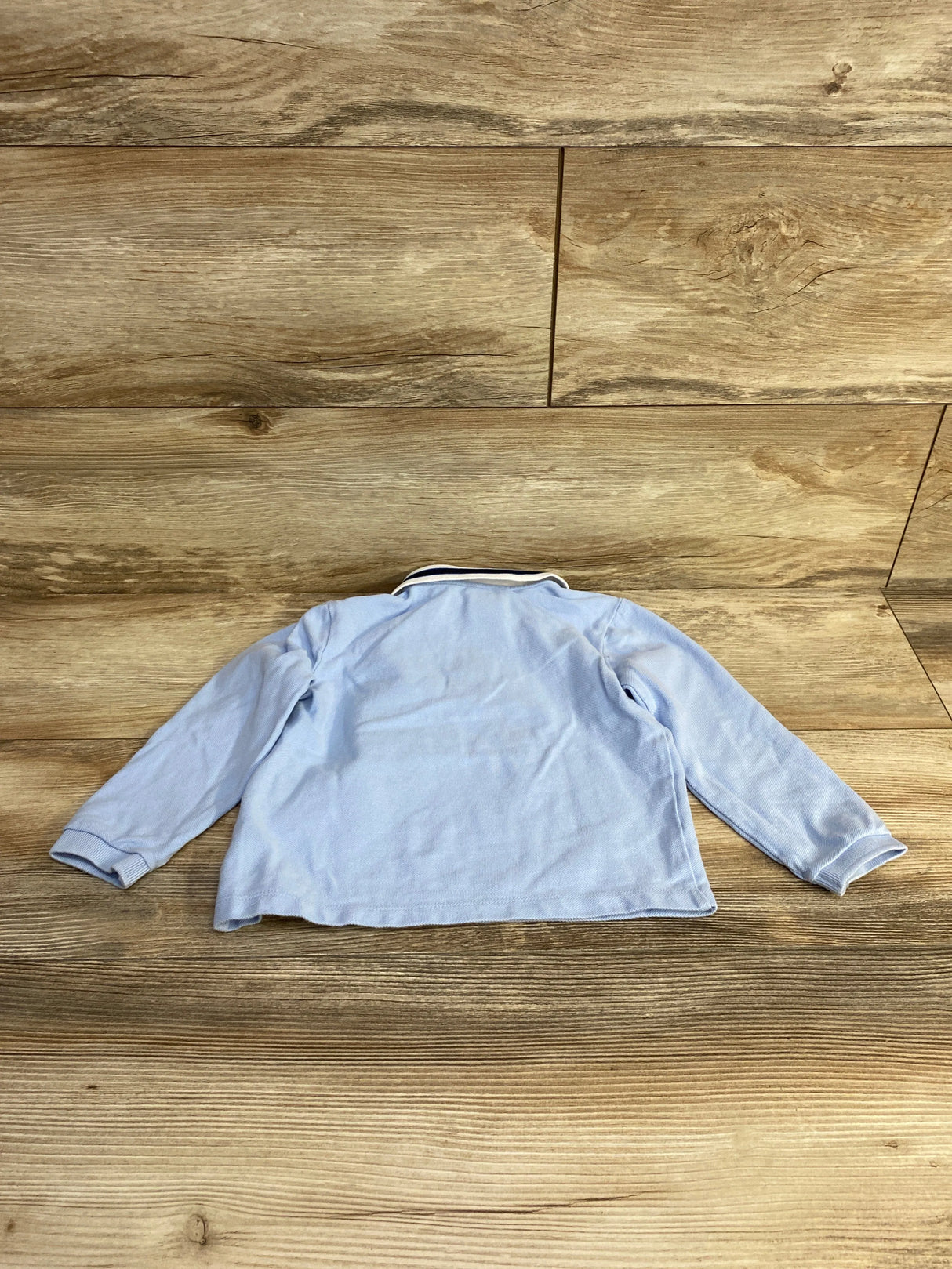 Jacadi Long Sleeve Polo Shirt Blue sz 4T - Me n Mommy To Be