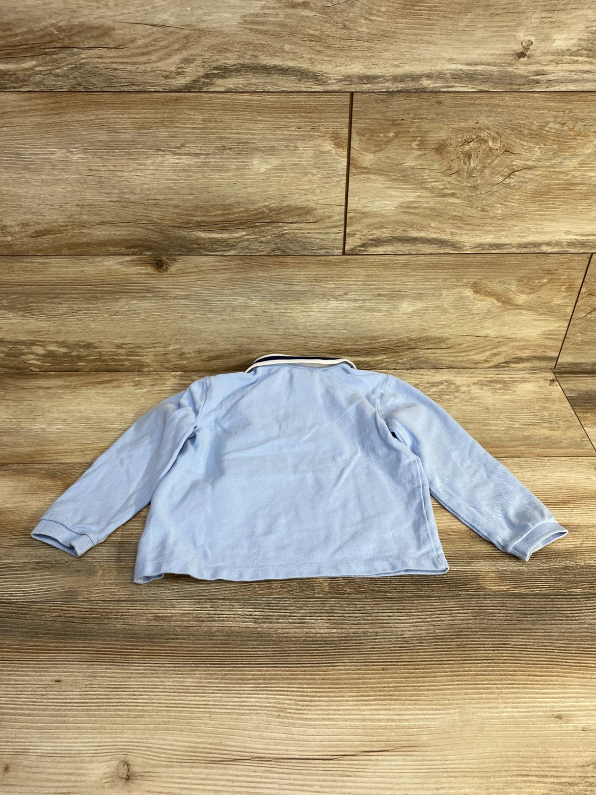 Jacadi Long Sleeve Polo Shirt Blue sz 4T - Me n Mommy To Be