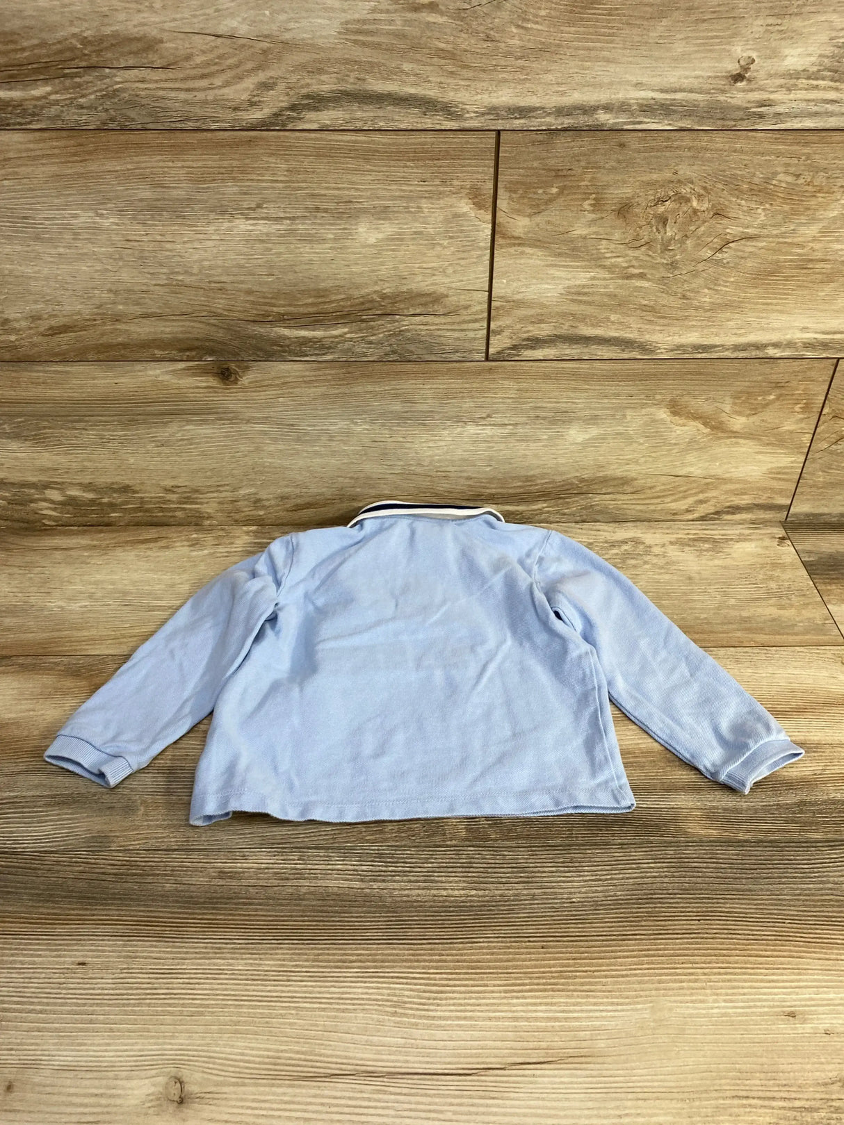 Jacadi Long Sleeve Polo Shirt Blue sz 4T - Me n Mommy To Be