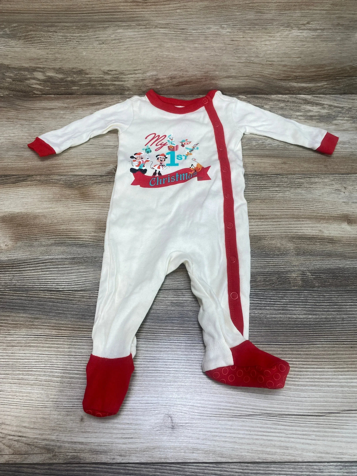 Disney Store My 1st Christmas Sleeper Cream sz 0-3m - Me n Mommy To Be