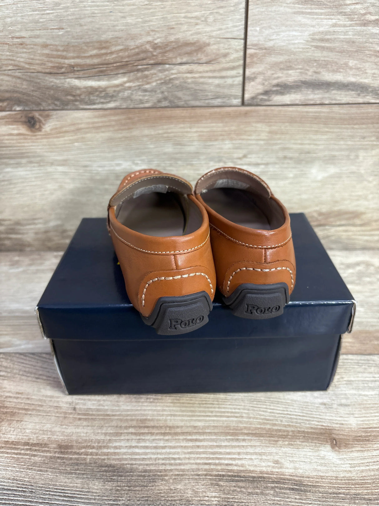 Polo Ralph Lauren Telly Leather Penny Loafers Brown sz 12c