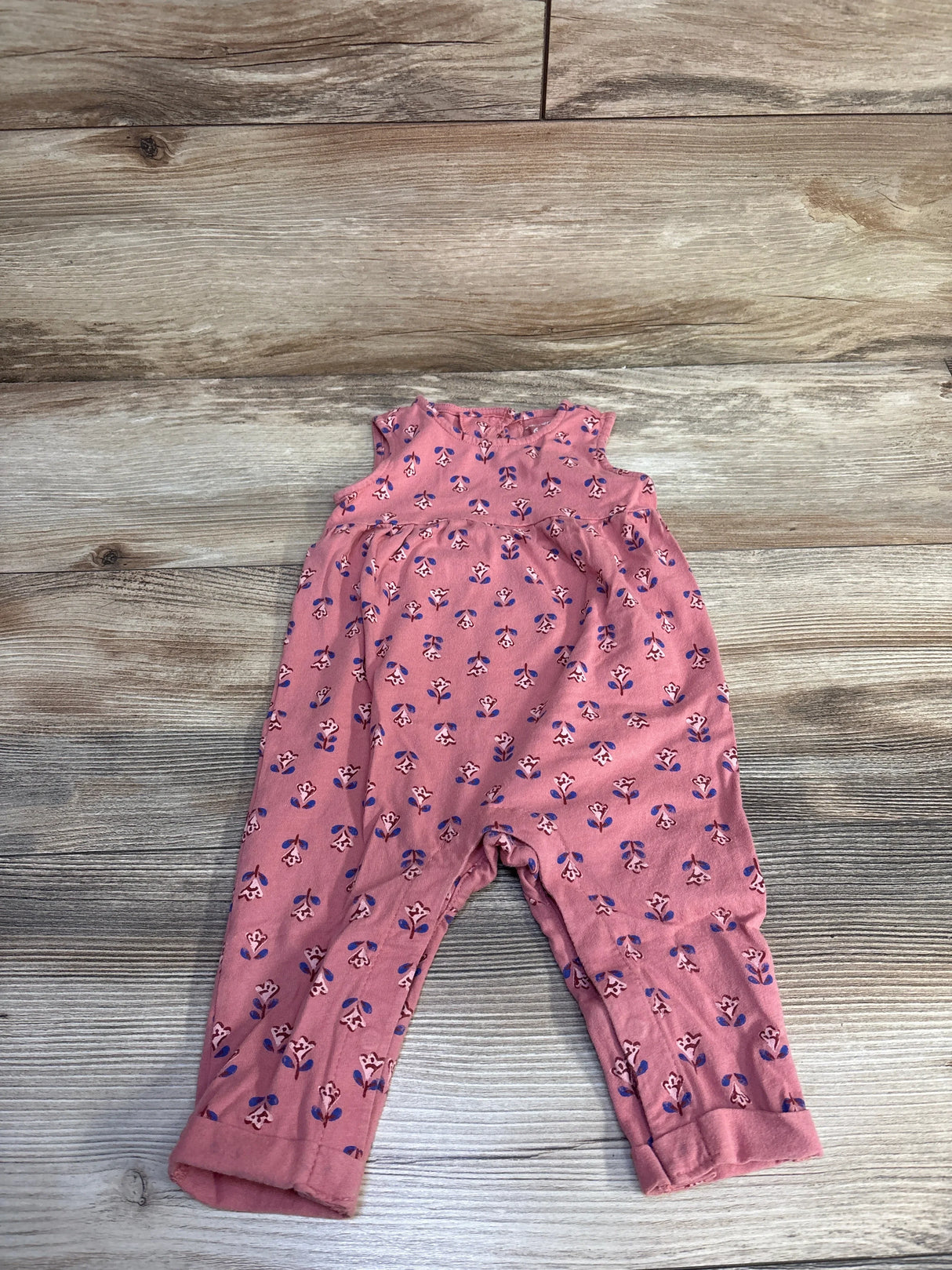 Carter's Floral Sleeveless Jumpsuit Pink sz 6m