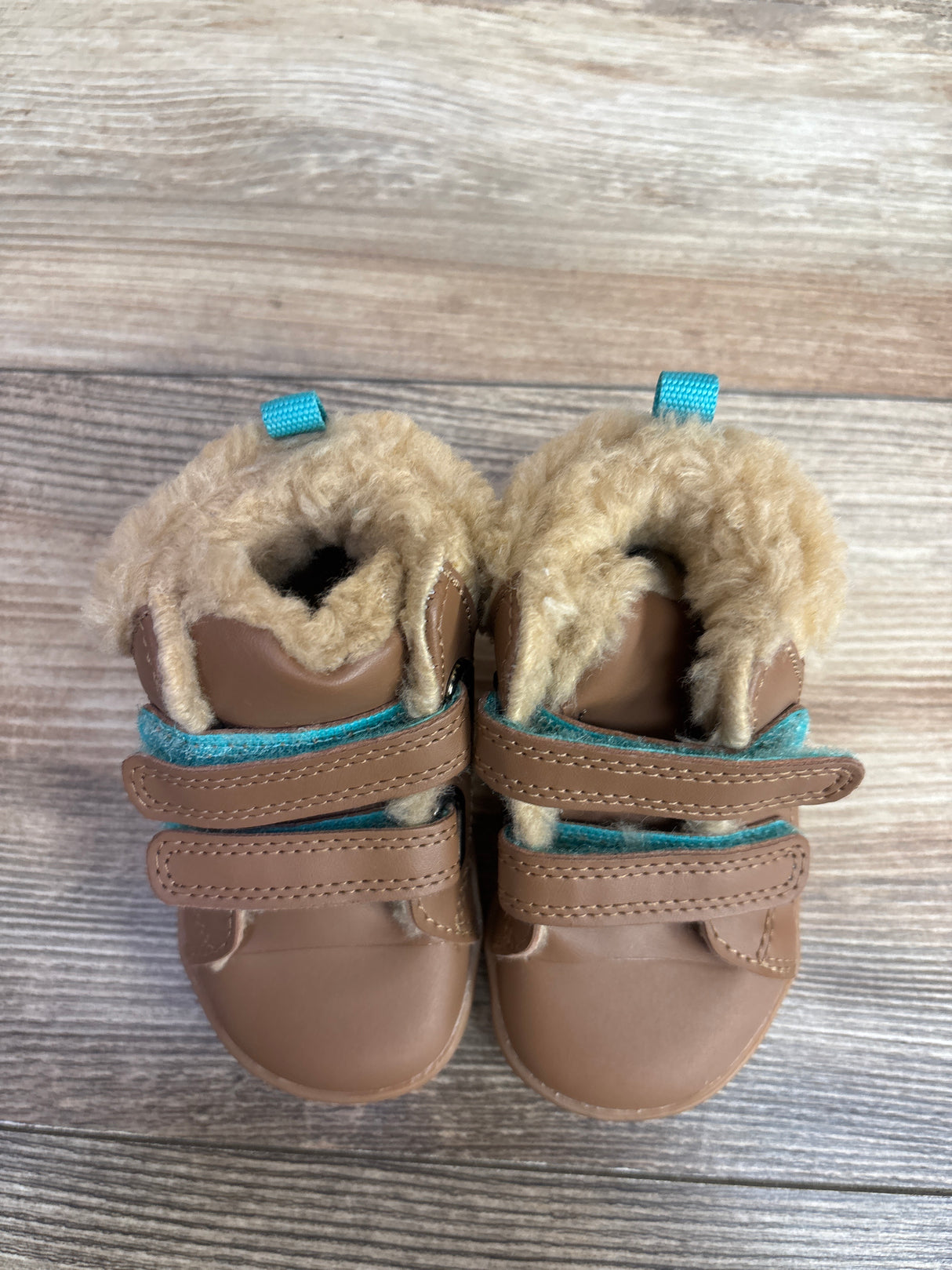 Ten Little Furry High Top Sneakers Brown sz 4.5c