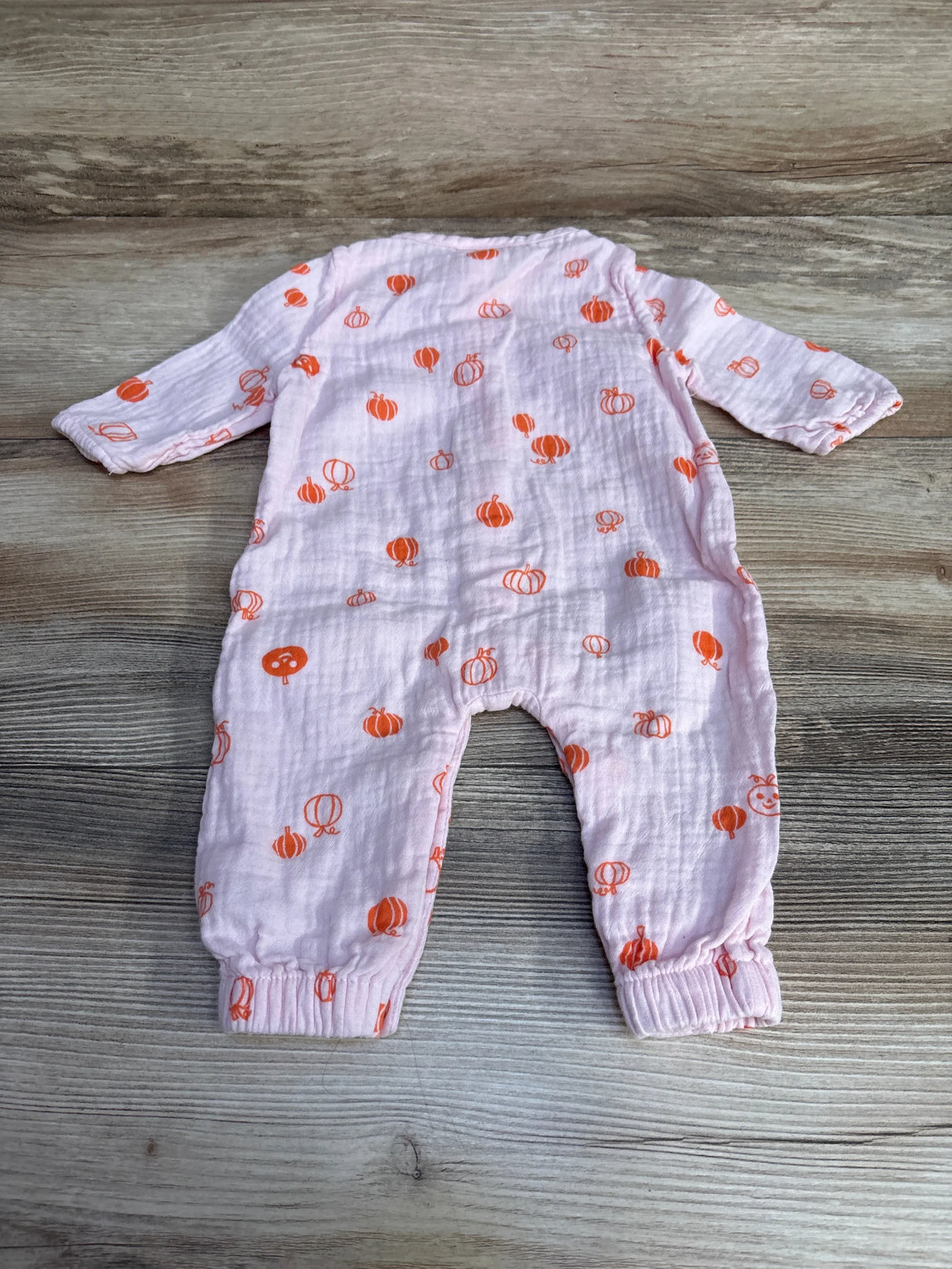 Cat & Jack Pumpkin Print Coverall Pink sz 0-3m - Me n Mommy To Be