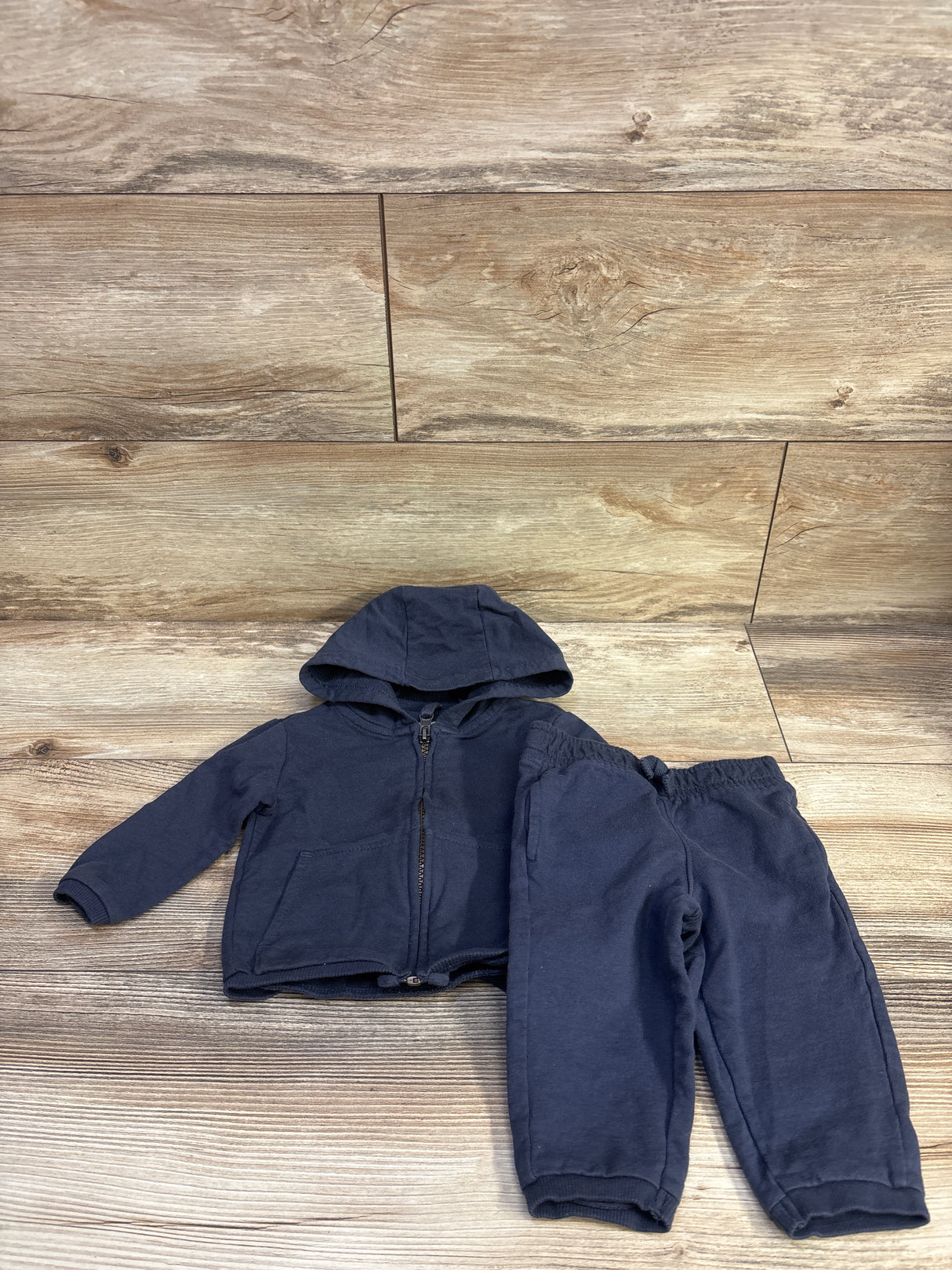 Carter's 2pc Zip-Up Jacket & Pants Set Blue sz 6m