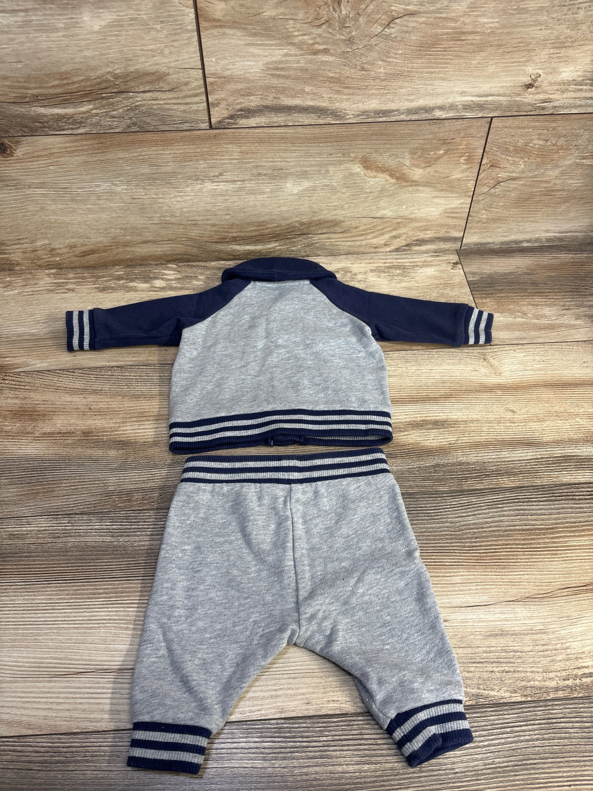 Janie & Jack The Bulldog Baby Cardigan Set Grey sz 0-3m
