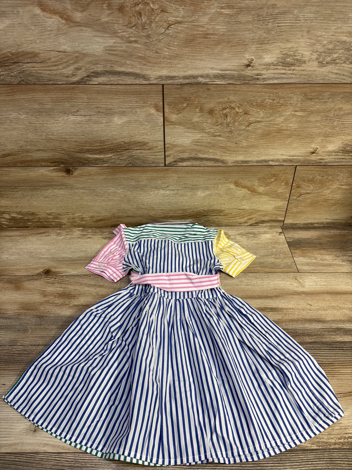 NEW Polo Ralph Lauren Striped Cotton Fun Shirtdress White sz 4T