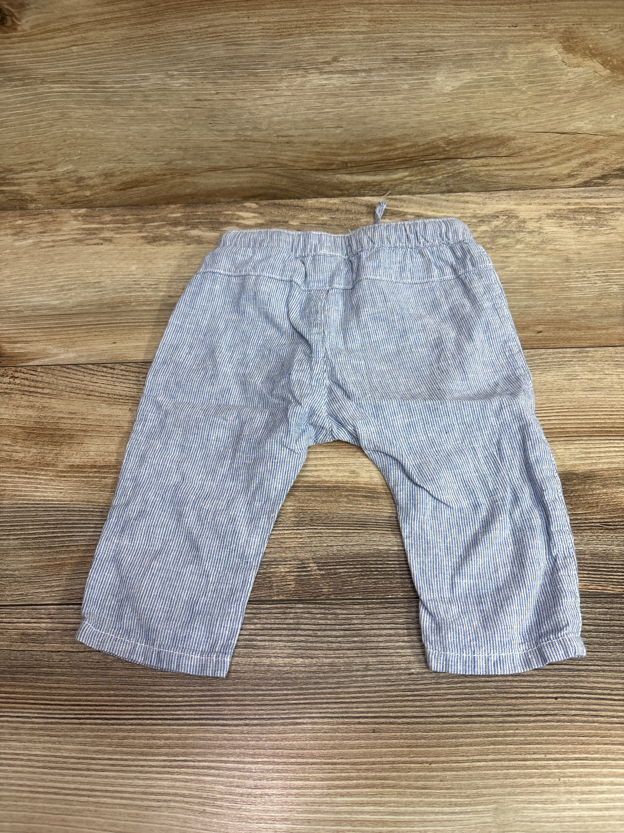 H&M Striped Linen-Blend Pants Blue sz 6m