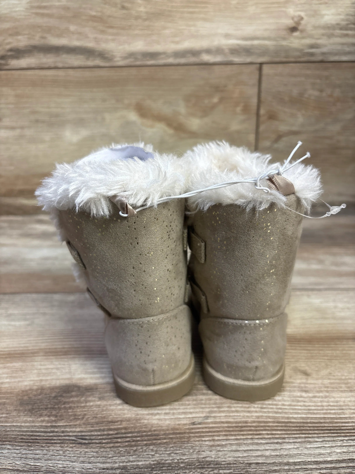 NEW Koala Kids Faux Fur Lined Boots Brown sz 4c