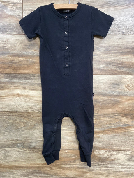 Little Bipsy Classic Snap Up Cotton Romper Black sz 2-3T - Me n Mommy To Be