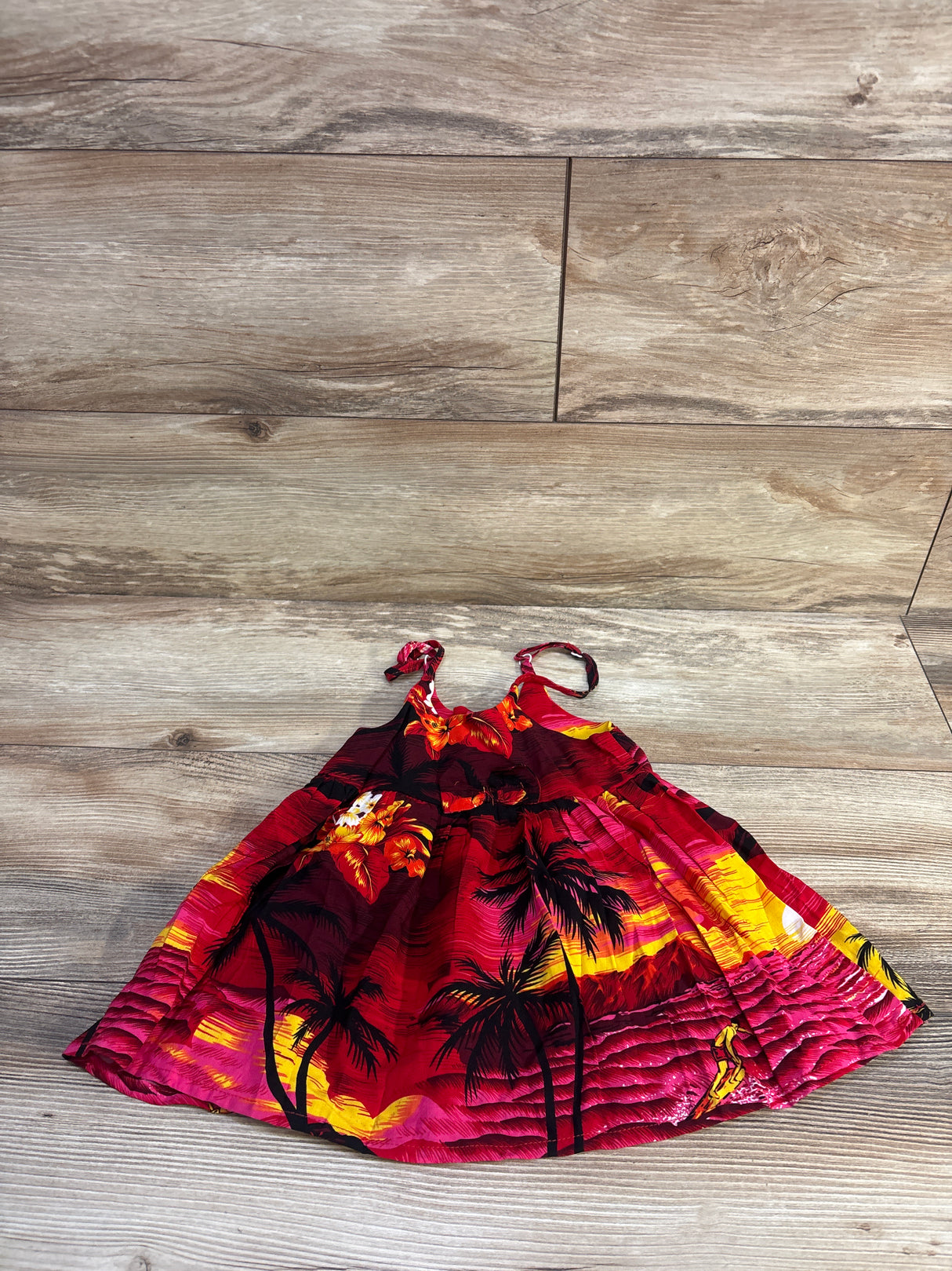 NEW Palmwave Hawaii Rayon Tank Dress Red sz 6-12m