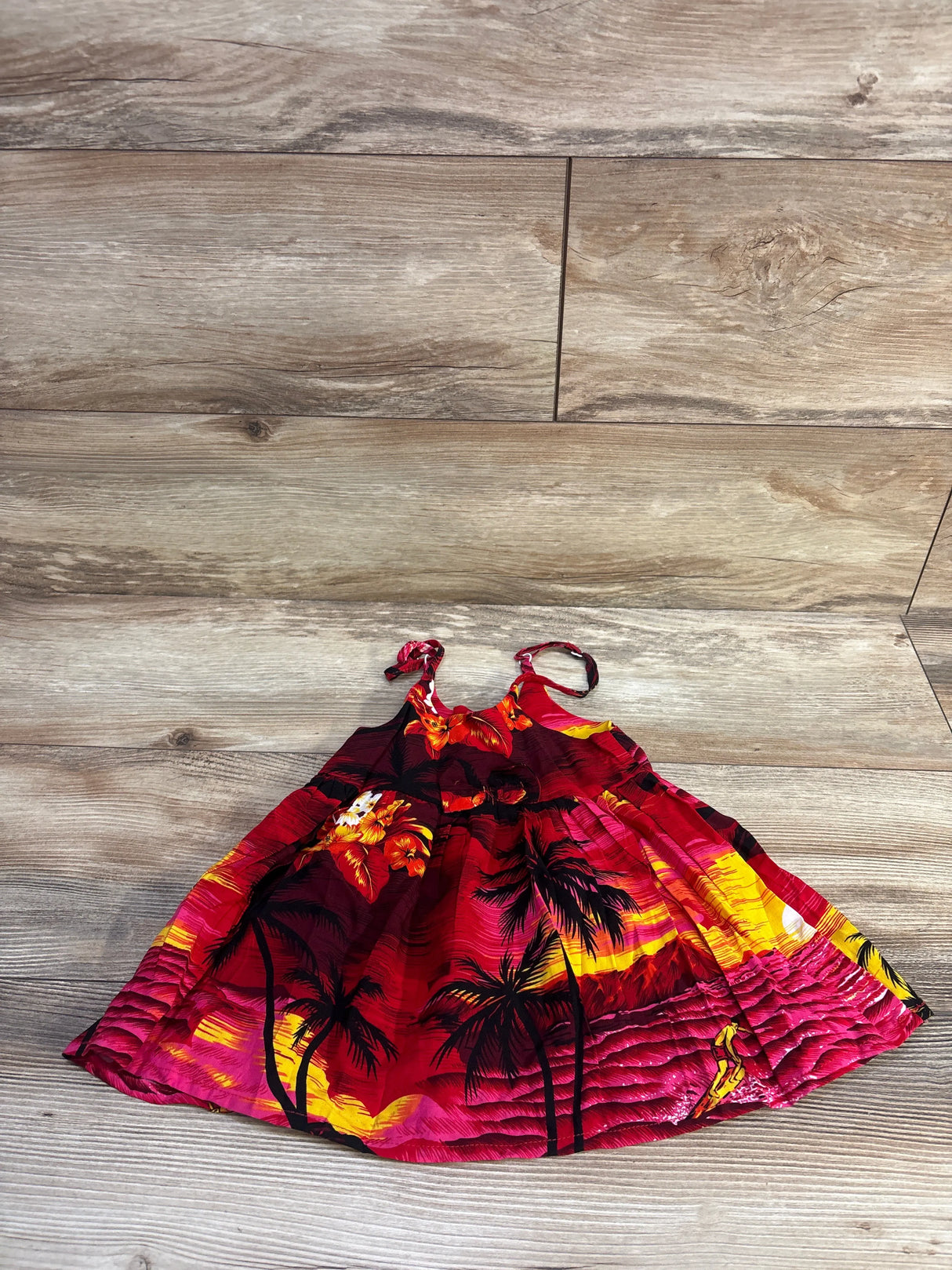NEW Palmwave Hawaii Rayon Tank Dress Red sz 6-12m