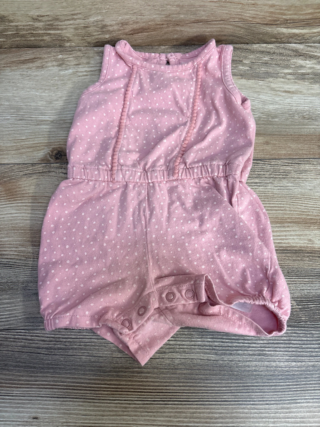 Simple Joys Polka Dot Romper Pink sz 6-9m - Me n Mommy To Be