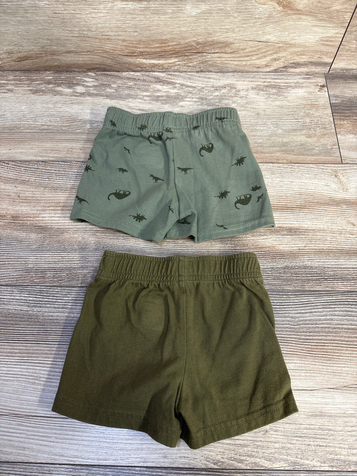 Cat & Jack 2pk Pull-On Shorts Green sz 12m