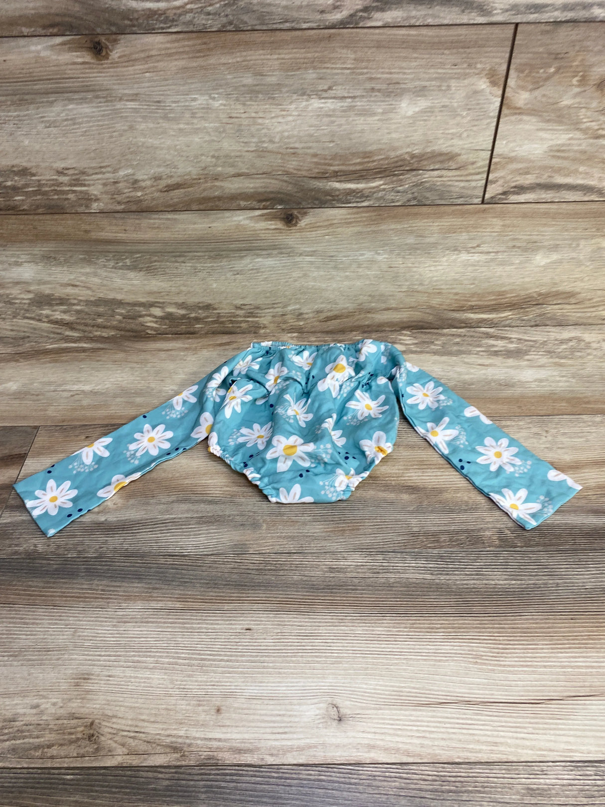 Patpat Floral Romper Blue sz 6-9m - Me n Mommy To Be