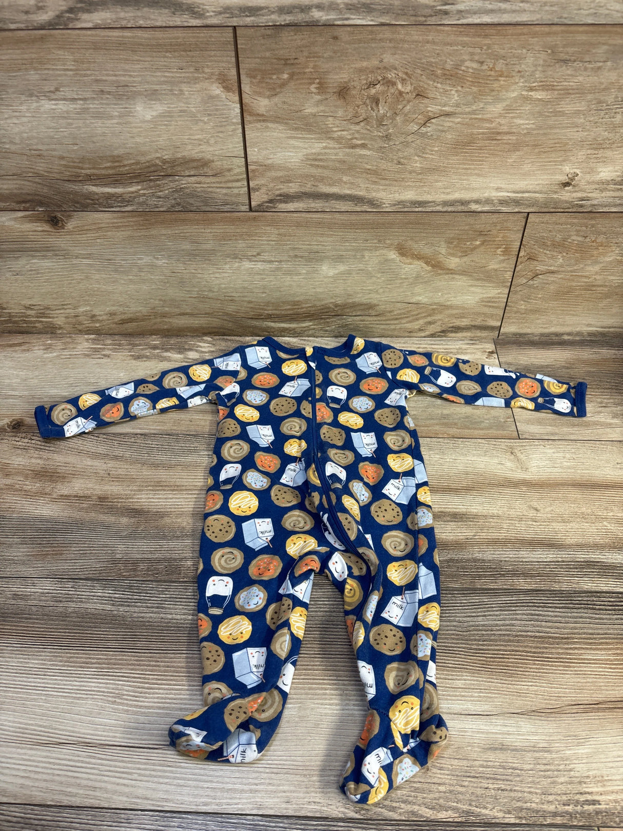 Wonder Nation Cookies & Milk Sleeper Blue sz 3-6m