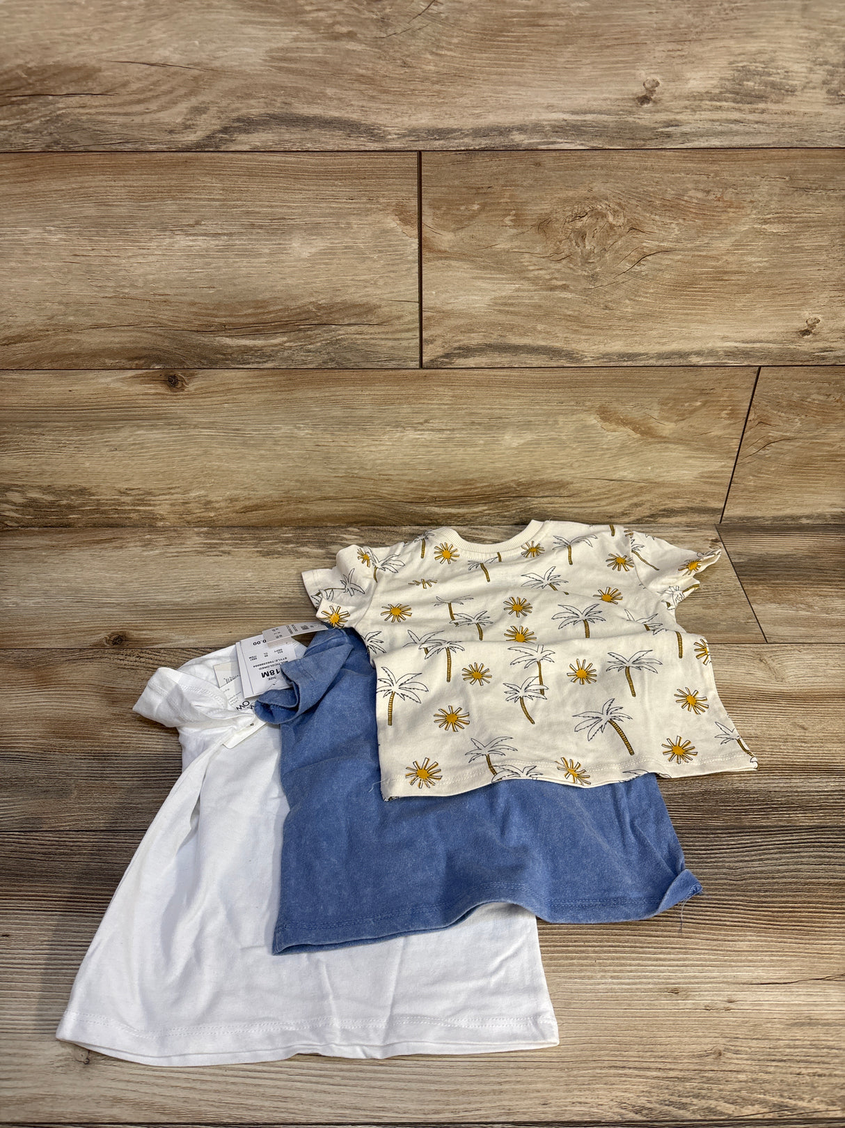 NEW Grayson Mini 3pk Short Sleeve Shirts Ivory sz 18m