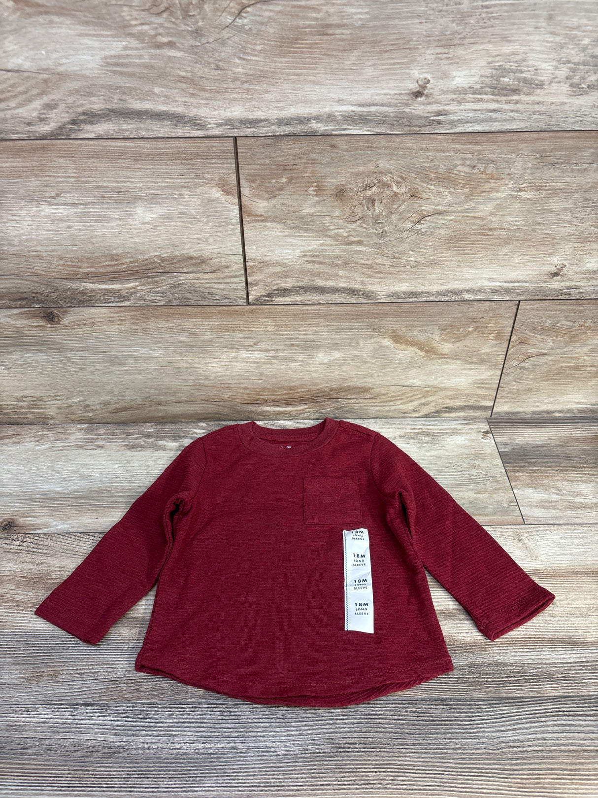 NWOT Cat & Jack Pocket Shirt Red sz 18m
