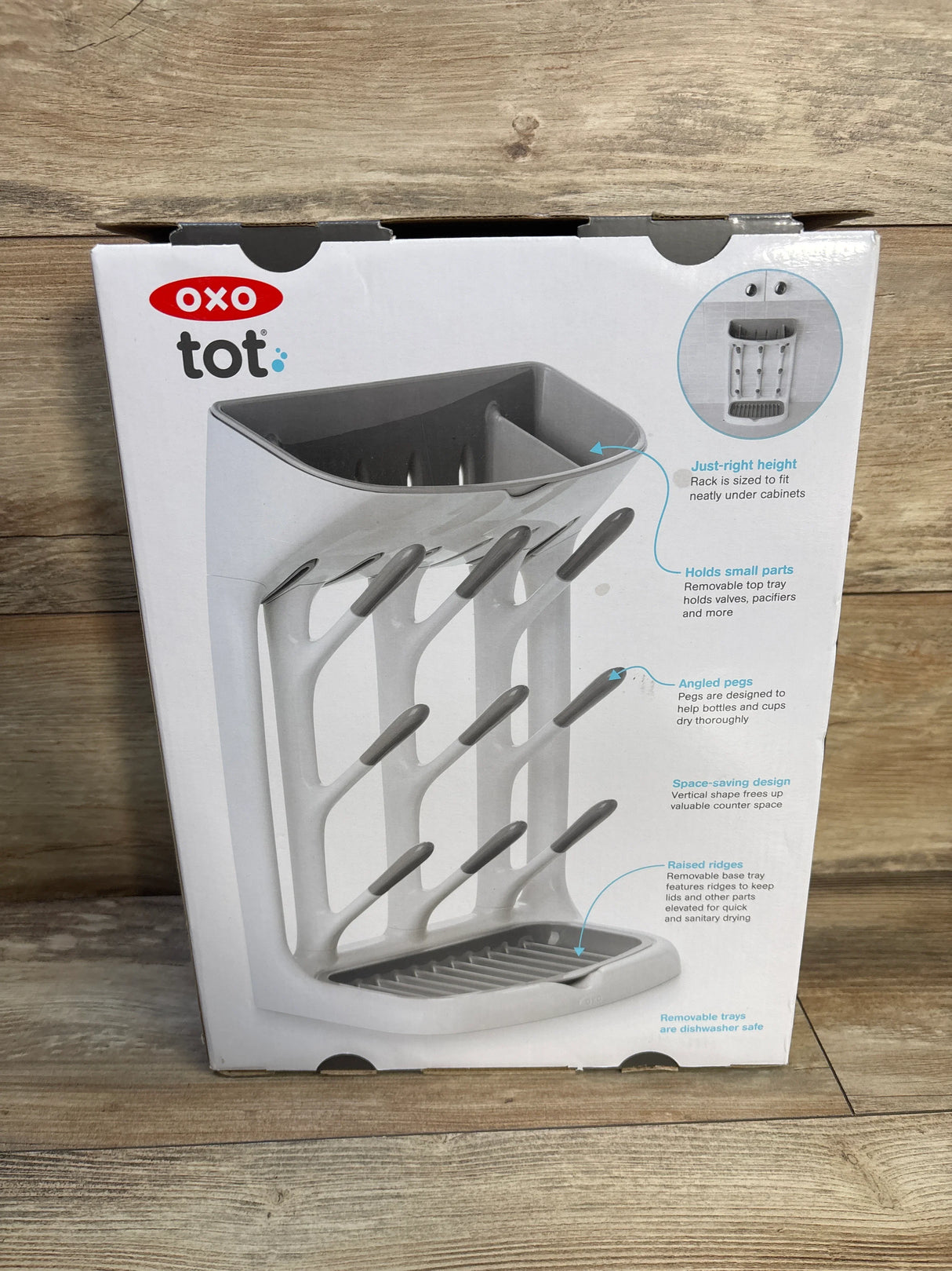 NEW OXO TOT Space Saving Drying Rack